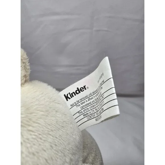 Ferrero Kinder Cream Tan Baby Lamb Plush Beige Ivory Sheep Stuffed Animal 10" - Picture 5 of 7